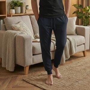 🔥🔥🔥 Lolë Men's Lightweight Lounge Joggers Navy Blue NWOT